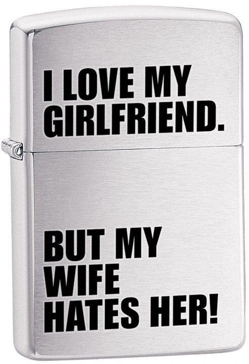 Zippo Love My Girlfriend 24522 Feuerzeug