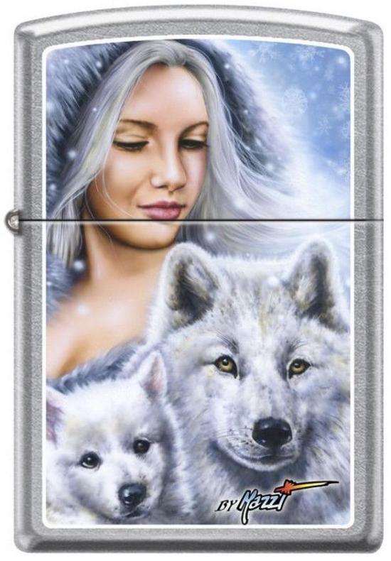 Zippo 3534 Mazzi Winter Wolf Feuerzeug