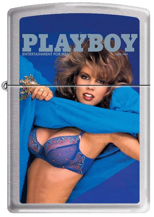 Zippo Playboy Cover 1987 June 1201 Feuerzeug