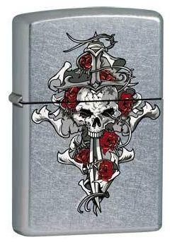 Zippo Skull - Rose - Dagger 0412 Feuerzeug