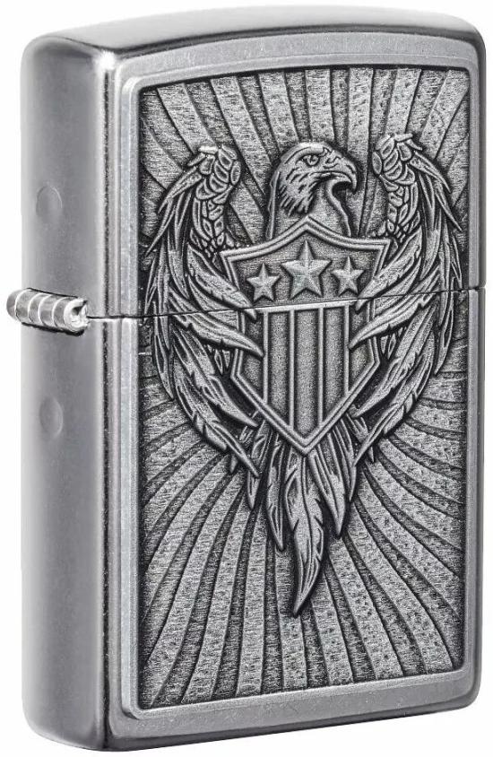  Zippo Eagle Shield Emblem Design 49450 feuerzeug