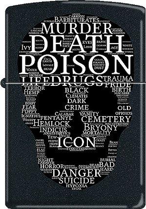 Zippo Skull Of Words 1312 Feuerzeug