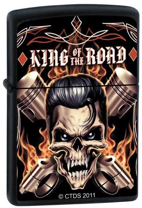 Zippo Trevco King of The Road Skull 7482 Feuerzeug