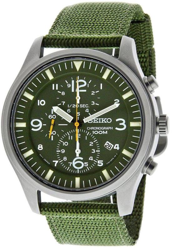 Seiko Chronograph SNDA27P1 Military Uhren