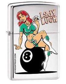 Zippo Lady Luck Eight Ball 9196 Feuerzeug