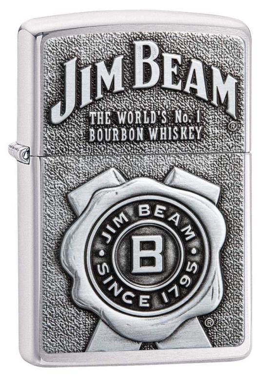  Zippo Jim Beam Emblem 29829 Feuerzeug