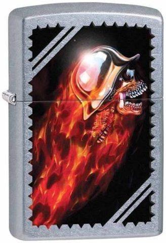 Zippo Chrome skull 29067 Feuerzeug