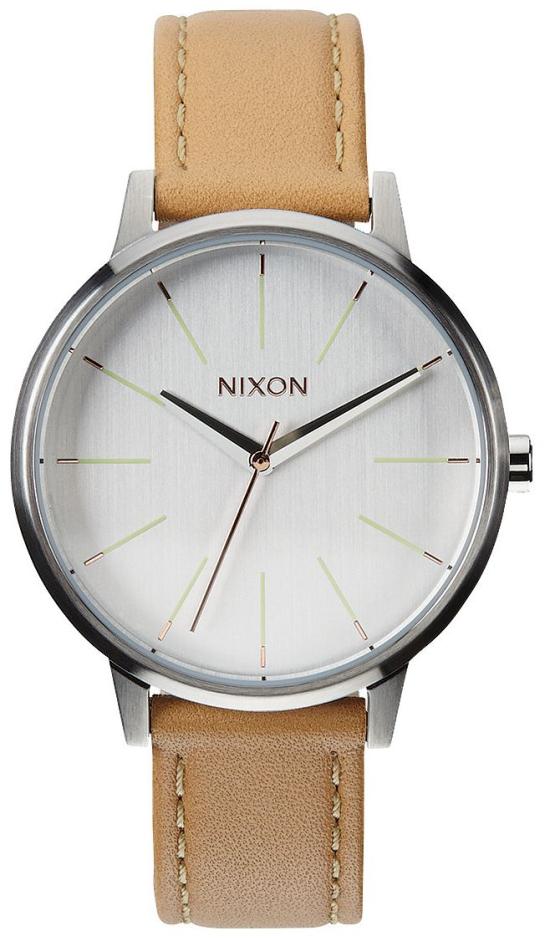  Nixon Kensington Leather Natural Silver A108 1603 Uhren