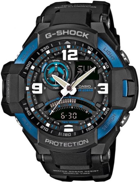 CASIO G-Shock GA-1000-2B Gravity Master Uhren