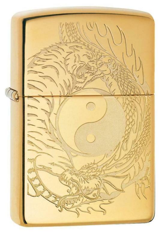  Zippo Tiger Dragon Yin Yang 49024 Feuerzeug