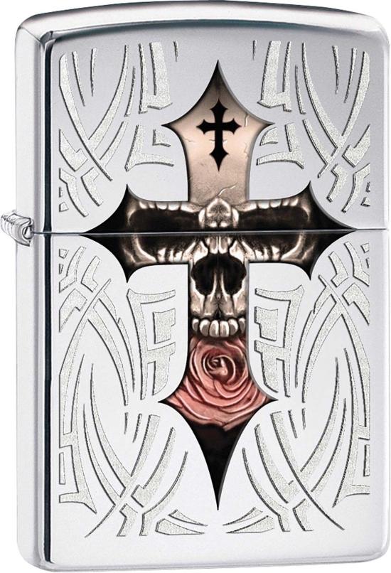 Zippo Skull Cross 28874 Feuerzeug