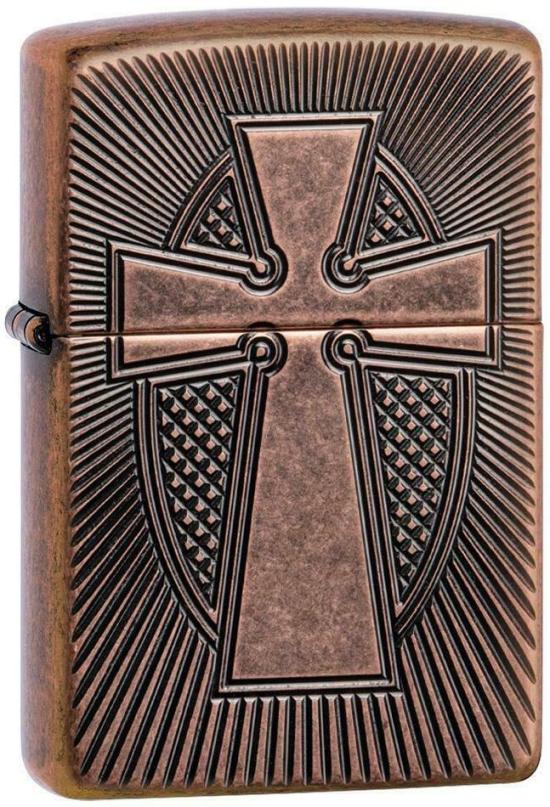  Zippo Deep Carve Cross 49158 Feuerzeug