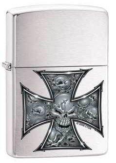 Zippo Skull Gothic Cross 0416 Feuerzeug
