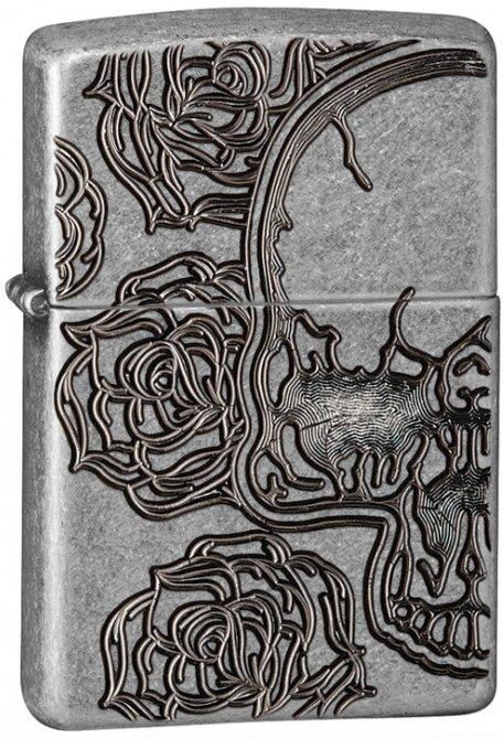 Zippo Skull Roses 27141 Feuerzeug