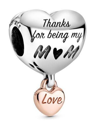  Pandora Love You Mom Heart 788830C00 clip