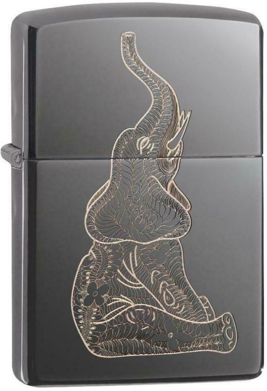  Zippo Zentangle Elephant 2080 Feuerzeug